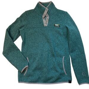 L.L.Bean Women's Sweater Fleece Snap Neck Pullover XXS
